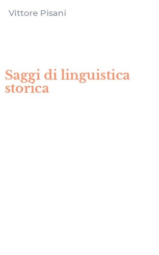 Saggi di linguistica storica