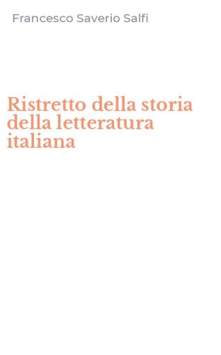 Ristretto della storia della letteratura italiana