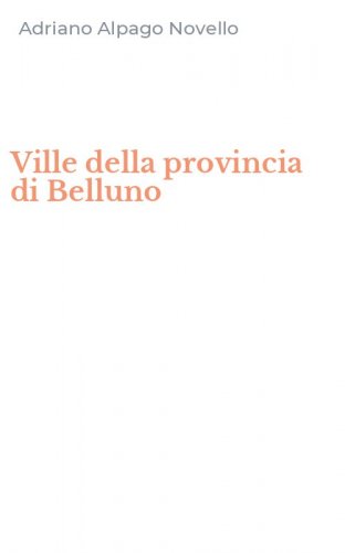 Ville della provincia di Belluno