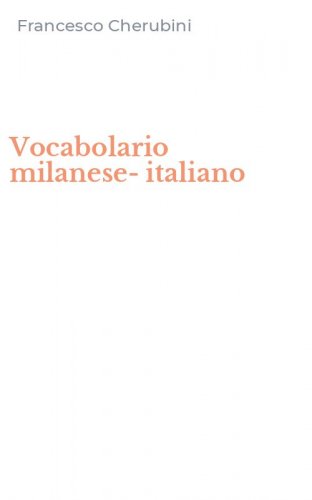 Vocabolario milanese-italiano