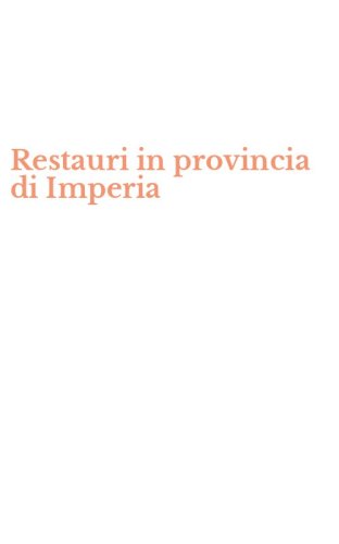 Restauri in provincia di Imperia