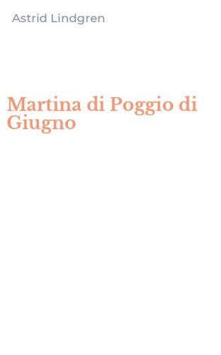 Martina di Poggio di Giugno