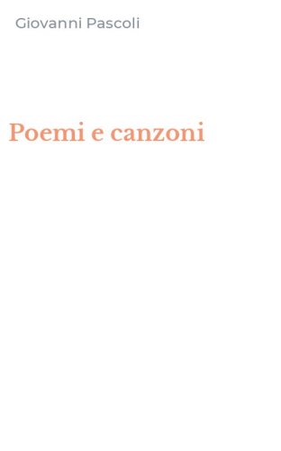 Poemi e canzoni