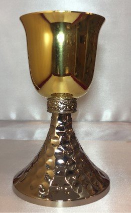 CALICE NODO "UVA" ARGENTATO - Altezza cm 17.