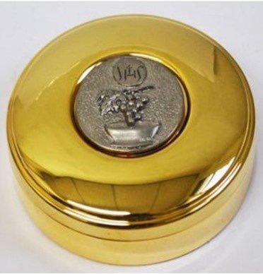 CONTENITORE OSTIE - Diametro 8.4, altezza 2.5 cm.