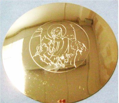 PATENA INCISA ULTIMA CENA - Diametro 14 cm.