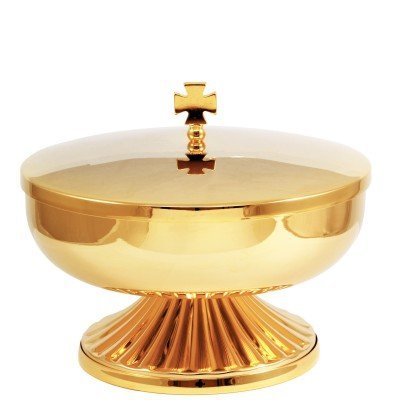 PISSIDE CON BASE E COPERCHIO - Diametro 14 cm. Contiene circa 100 particole.