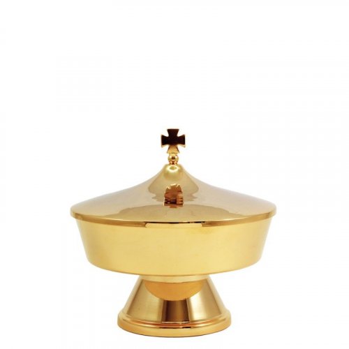 PISSIDE "SOTTO LE DUE SPECIE" - Diametro pisside 14.5 cm.