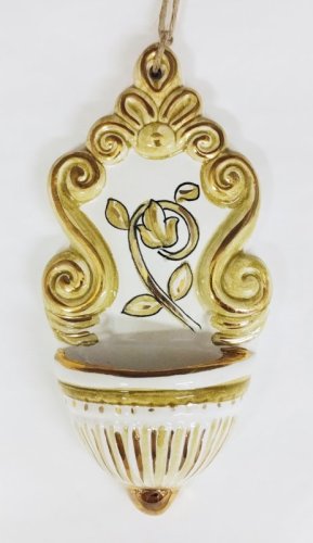 ACQUASANTIERA RAMO - Misure: ca. 13 x 5 cm