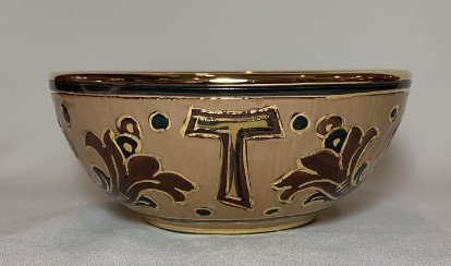 PATENA OFFERTORIALE (BOLO) - Diametro 12 cm - decorazione "Tau"