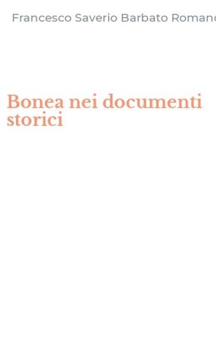 Bonea nei documenti storici