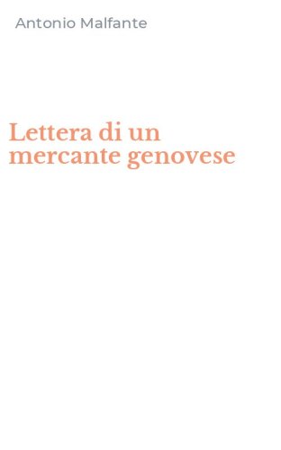 Lettera di un mercante genovese