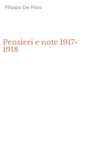 Pensieri e note 1917-1918