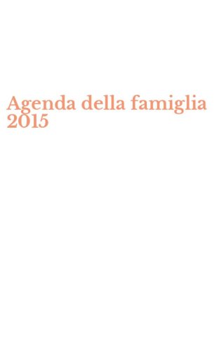 Agenda della famiglia 2015