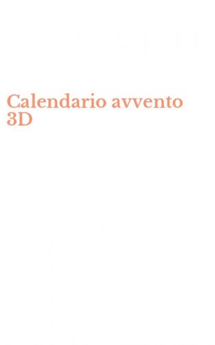 Calendario avvento 3D