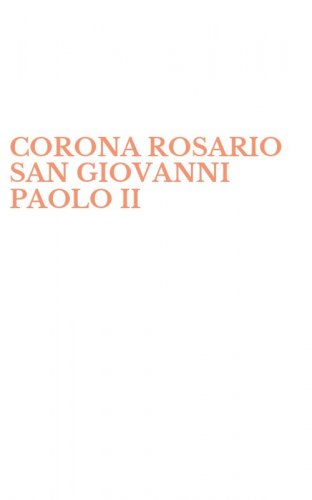 CORONA ROSARIO SAN GIOVANNI PAOLO II