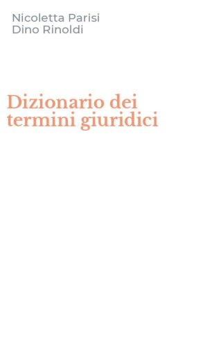 Dizionario dei termini giuridici