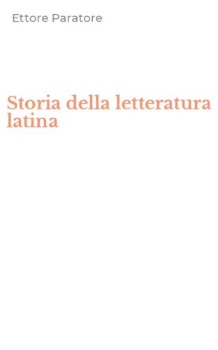 Storia della letteratura latina
