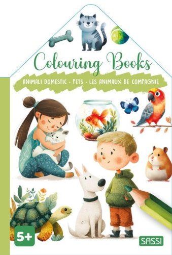 Animali domestici-Pets-Les animaux de compagnie. Colouring books