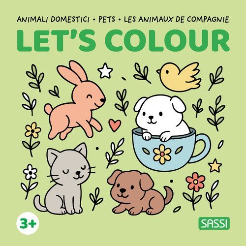 Animali domestici-Pets-Les animaux de compagnie. Let's colour