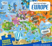 Europe. Travel, learn and explore. Con puzzle