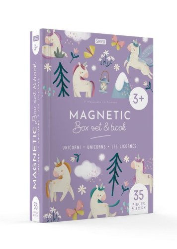 Unicorni-Unicorns-Les licornes. Magnetic box e book