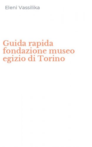 Guida rapida fondazione museo egizio di Torino