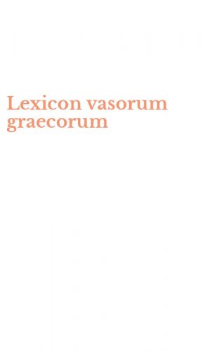 Lexicon vasorum graecorum