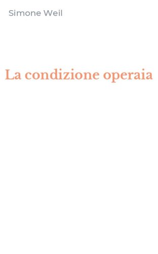 La condizione operaia