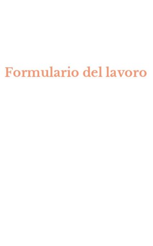 Formulario del lavoro