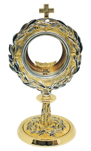 OSTENSORIO &Oslash; 9,5 - H 27 CM - Realizzato in ottone con parti dorate e parti argentate
