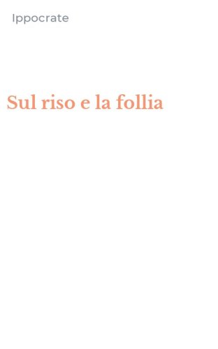 Sul riso e la follia