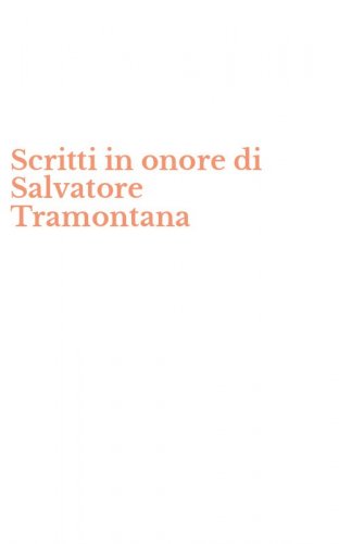 Scritti in onore di Salvatore Tramontana