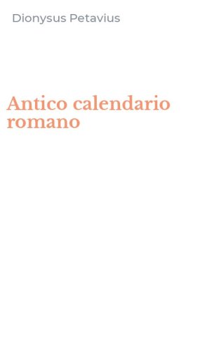 Antico calendario romano