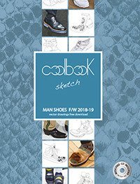 Man shoes F/W 2018-19. Coolbook sketch. Ediz. italiana e inglese