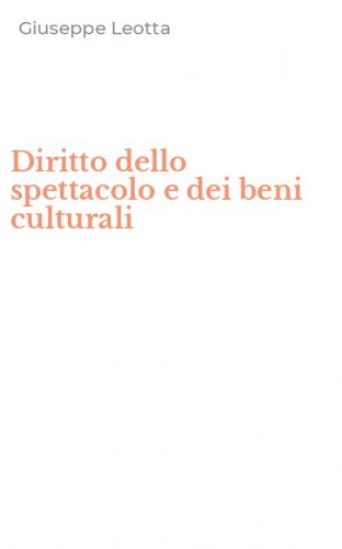 Diritto dello spettacolo e dei beni culturali