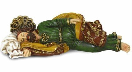 STATUA SAN GIUSEPPE DORMIENTE - Lunghezza 40 cm
