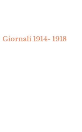 Giornali 1914-1918