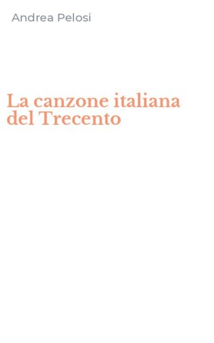 La canzone italiana del Trecento
