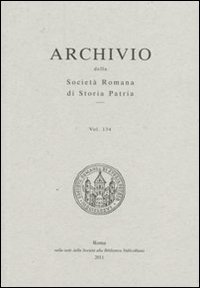 Archivio della Societ&agrave; romana di storia patria
