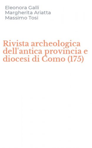 Rivista archeologica dell'antica provincia e diocesi di Como (175)