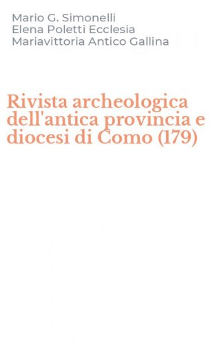 Rivista archeologica dell'antica provincia e diocesi di Como (179)