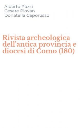 Rivista archeologica dell'antica provincia e diocesi di Como (180)