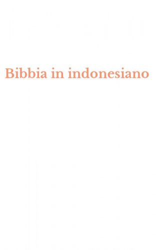 Bibbia in indonesiano