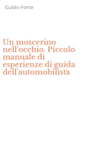 Un moscerino nell'occhio. Piccolo manuale di esperienze di guida dell'automobilista
