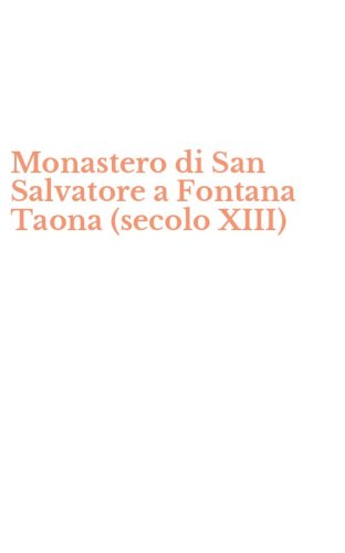 Monastero di San Salvatore a Fontana Taona (secolo XIII)