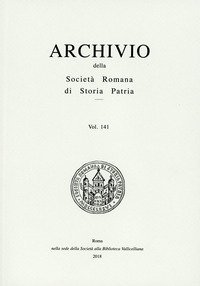 Archivio della Societ&agrave; romana di storia patria