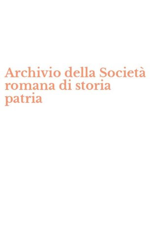 Archivio della Societ&agrave; romana di storia patria