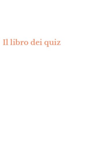 Il libro dei quiz