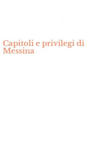 Capitoli e privilegi di Messina